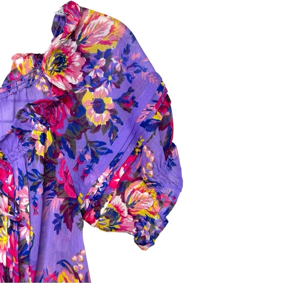 385 - FLORAL BLOUSE MEDIUM - Picture 13 of 16